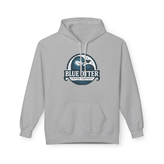 Blue Otter Coffee Company Logo Unisex Fleece Hoodie