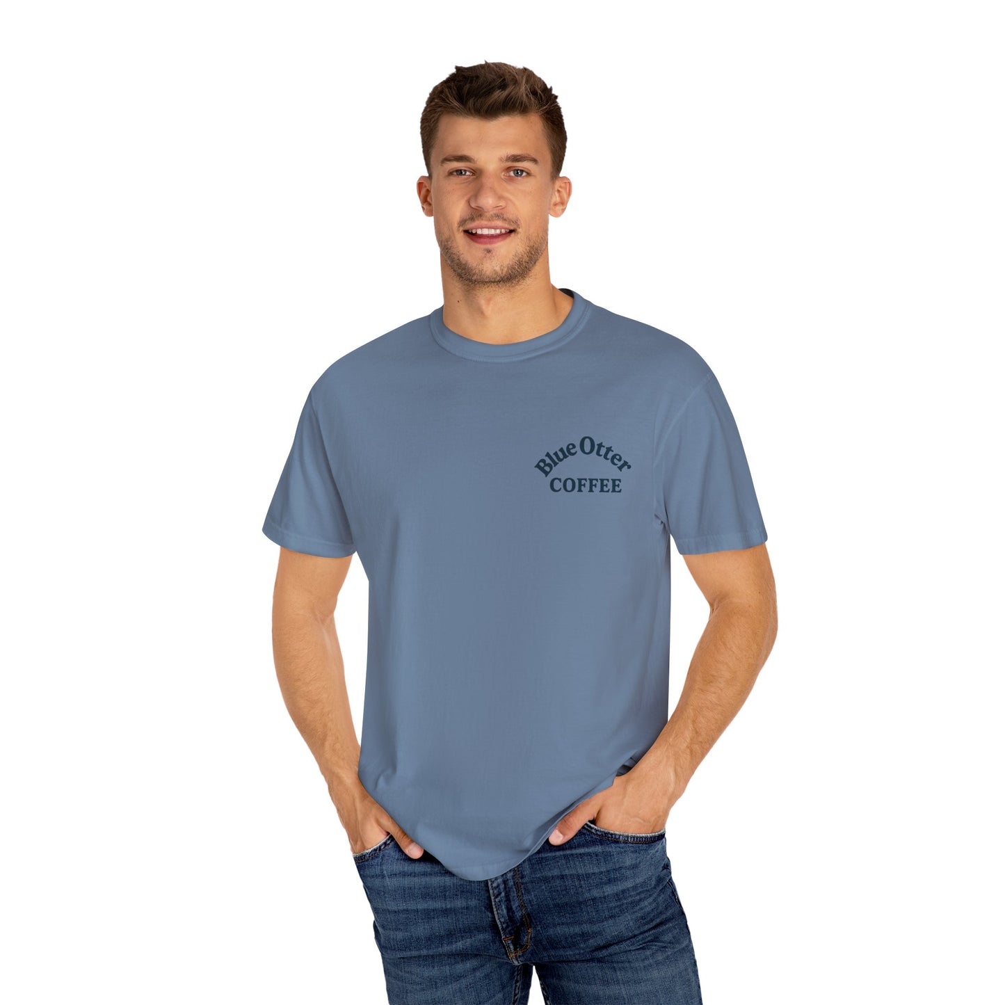 Unisex Coffee-Themed Tee with Summer Vibes from Blue Otter Coffee
