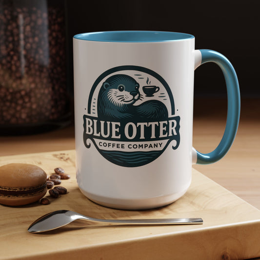 Cute Blue Otter Coffee Mug - Perfect for Coffee Lovers