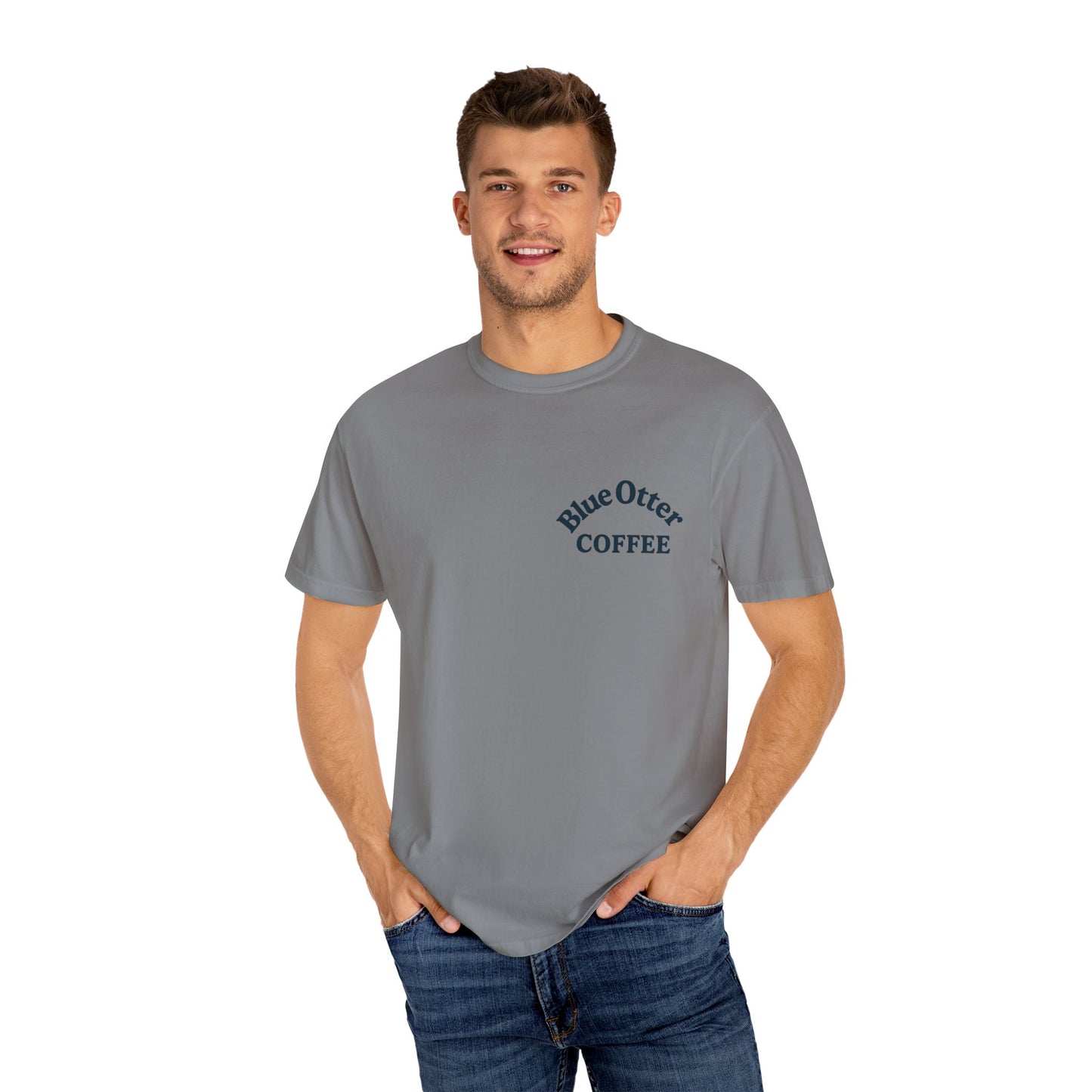 Blue Otter Coffee Frankenstein Tee, Halloween Apparel