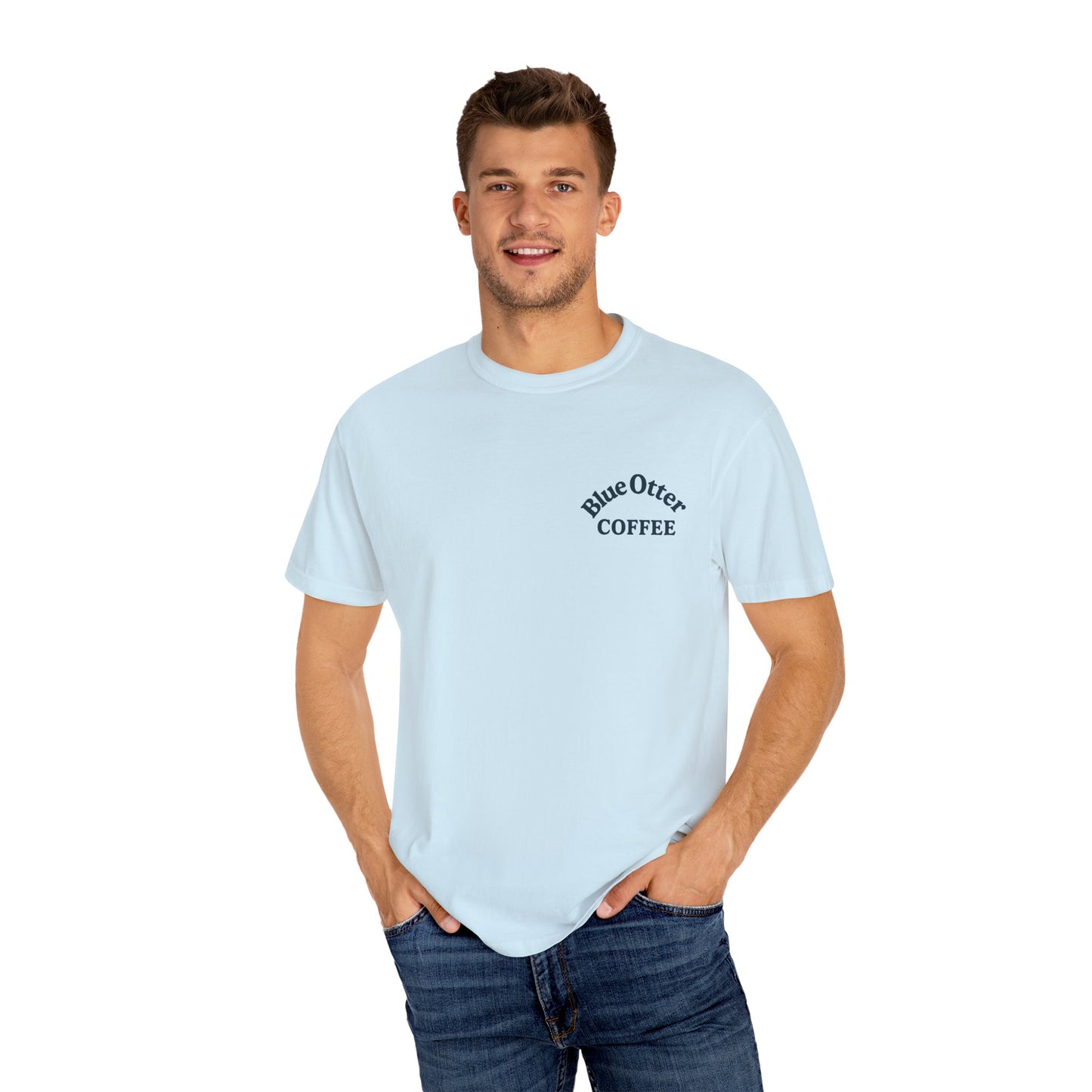 Unisex Coffee-Themed Tee with Summer Vibes from Blue Otter Coffee