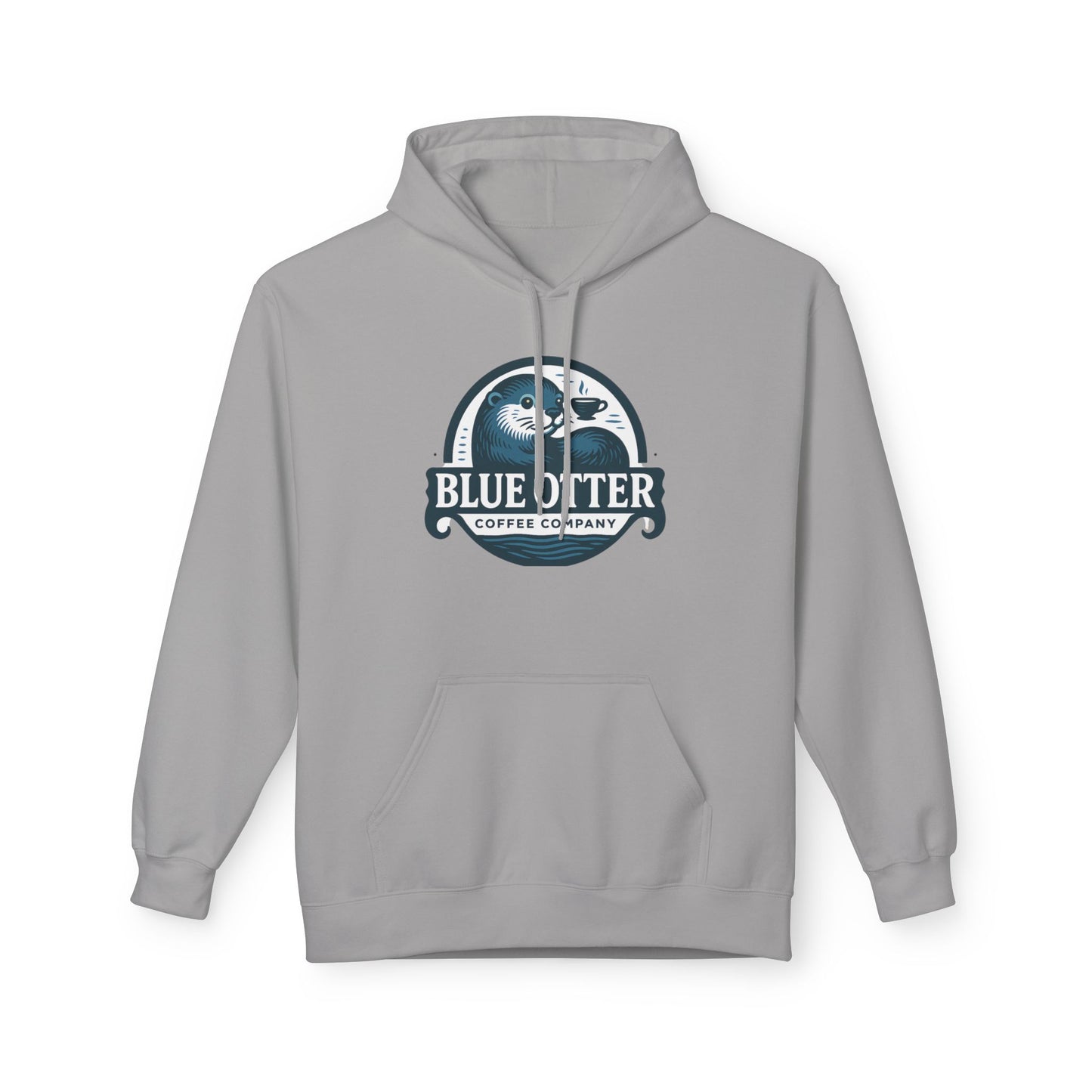 Blue Otter Coffee Company Logo Unisex Fleece Hoodie