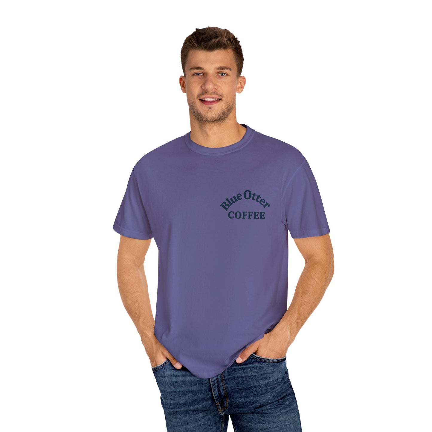 Blue Otter Coffee Frankenstein Tee, Halloween Apparel