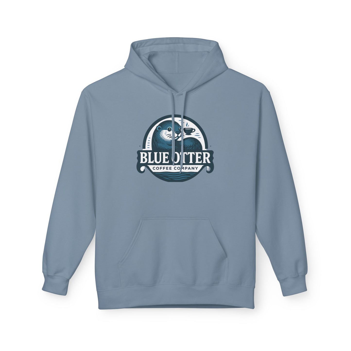 Blue Otter Coffee Company Logo Unisex Fleece Hoodie