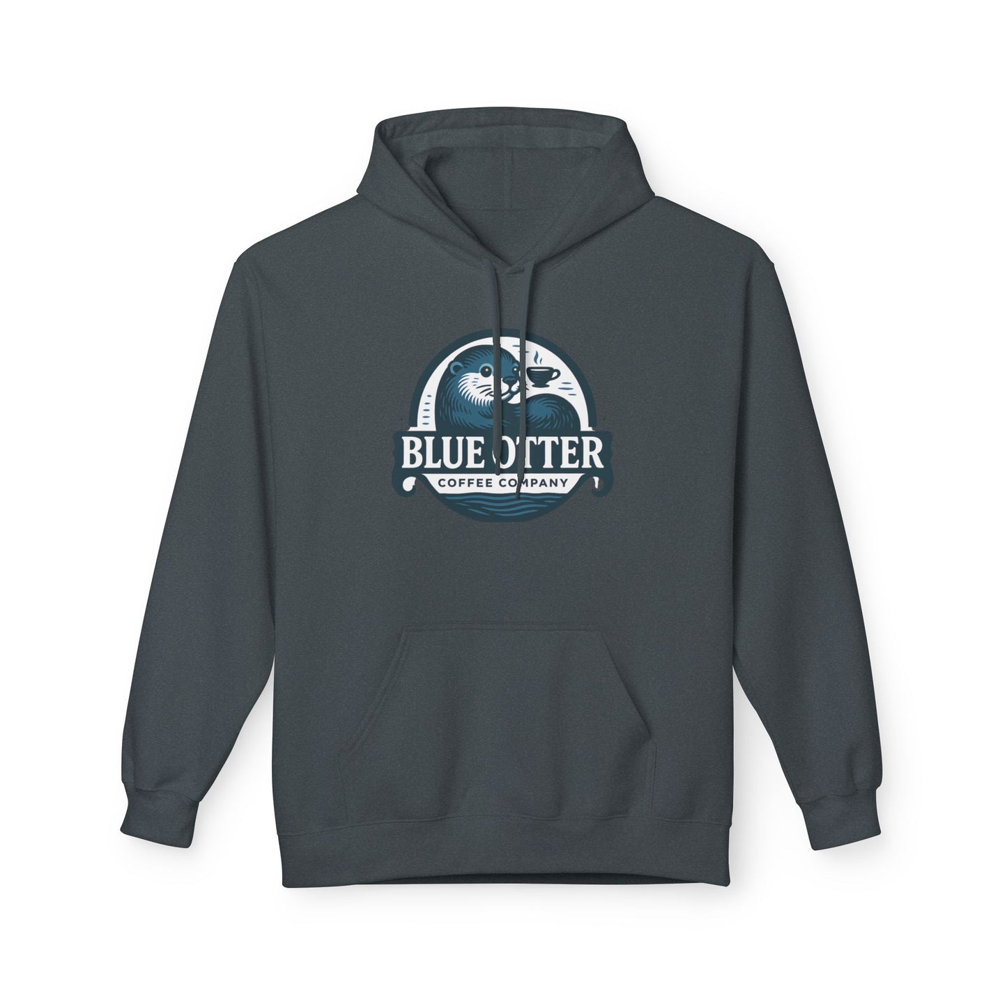 Blue Otter Coffee Company Logo Unisex Fleece Hoodie