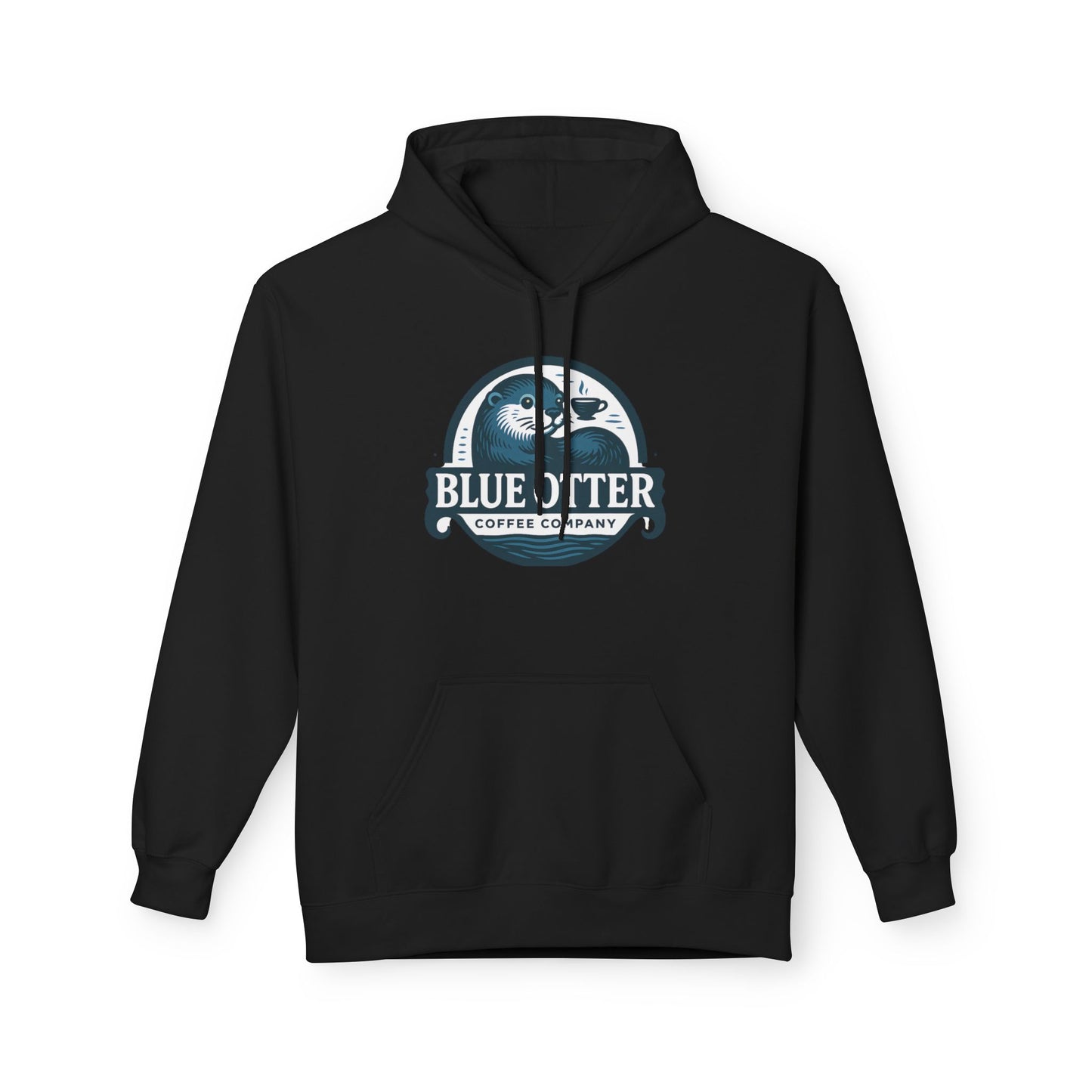 Blue Otter Coffee Company Logo Unisex Fleece Hoodie