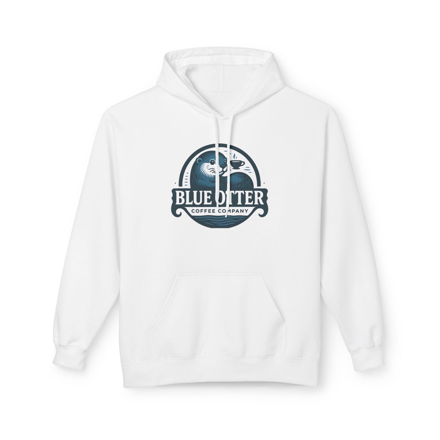Blue Otter Coffee Company Logo Unisex Fleece Hoodie