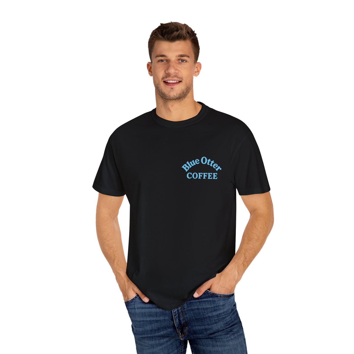 Pirate Coffee T-Shirt for Otter Lovers, Halloween, Unisex Apparel, Coffee Enthusiast Merch