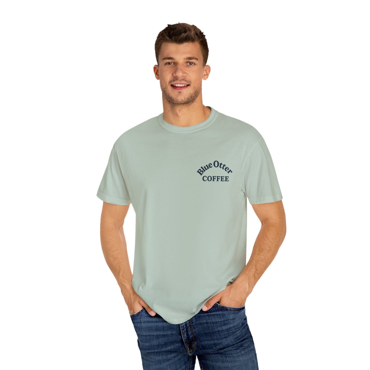 Unisex Coffee-Themed Tee with Summer Vibes from Blue Otter Coffee