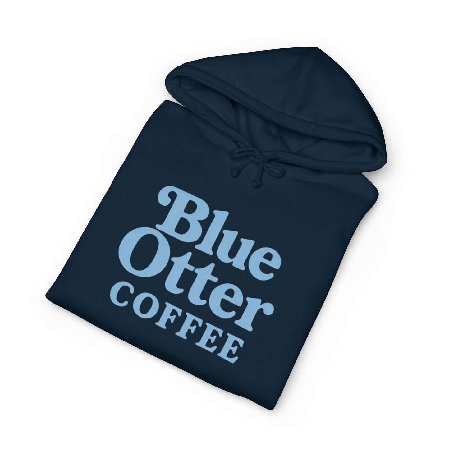 Blue Otter Coffee HEAVYWEIGHT Hoodie — Vintage Cafe Logo Pullover