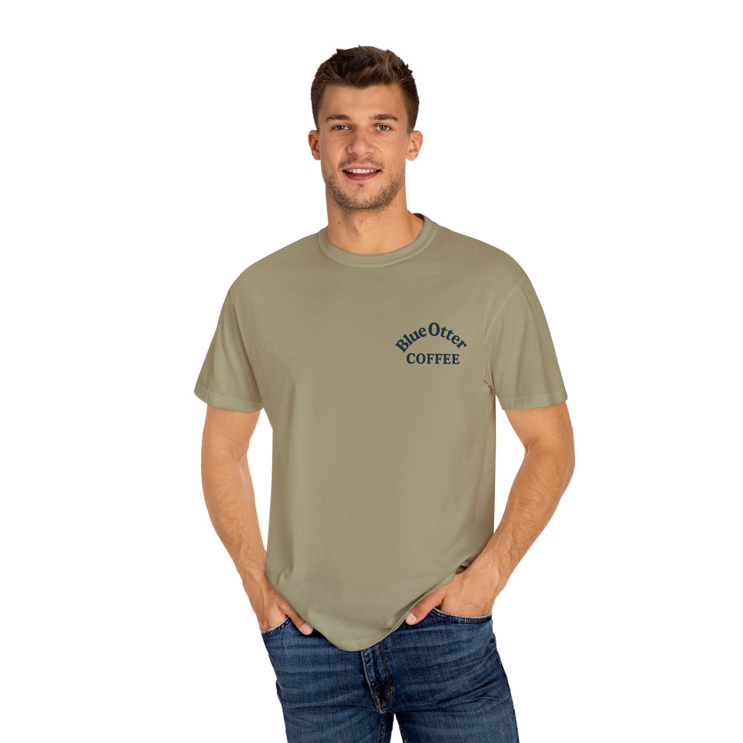Unisex Coffee-Themed Tee with Summer Vibes from Blue Otter Coffee