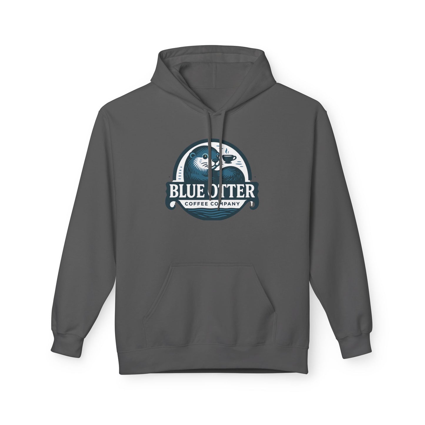 Blue Otter Coffee Company Logo Unisex Fleece Hoodie