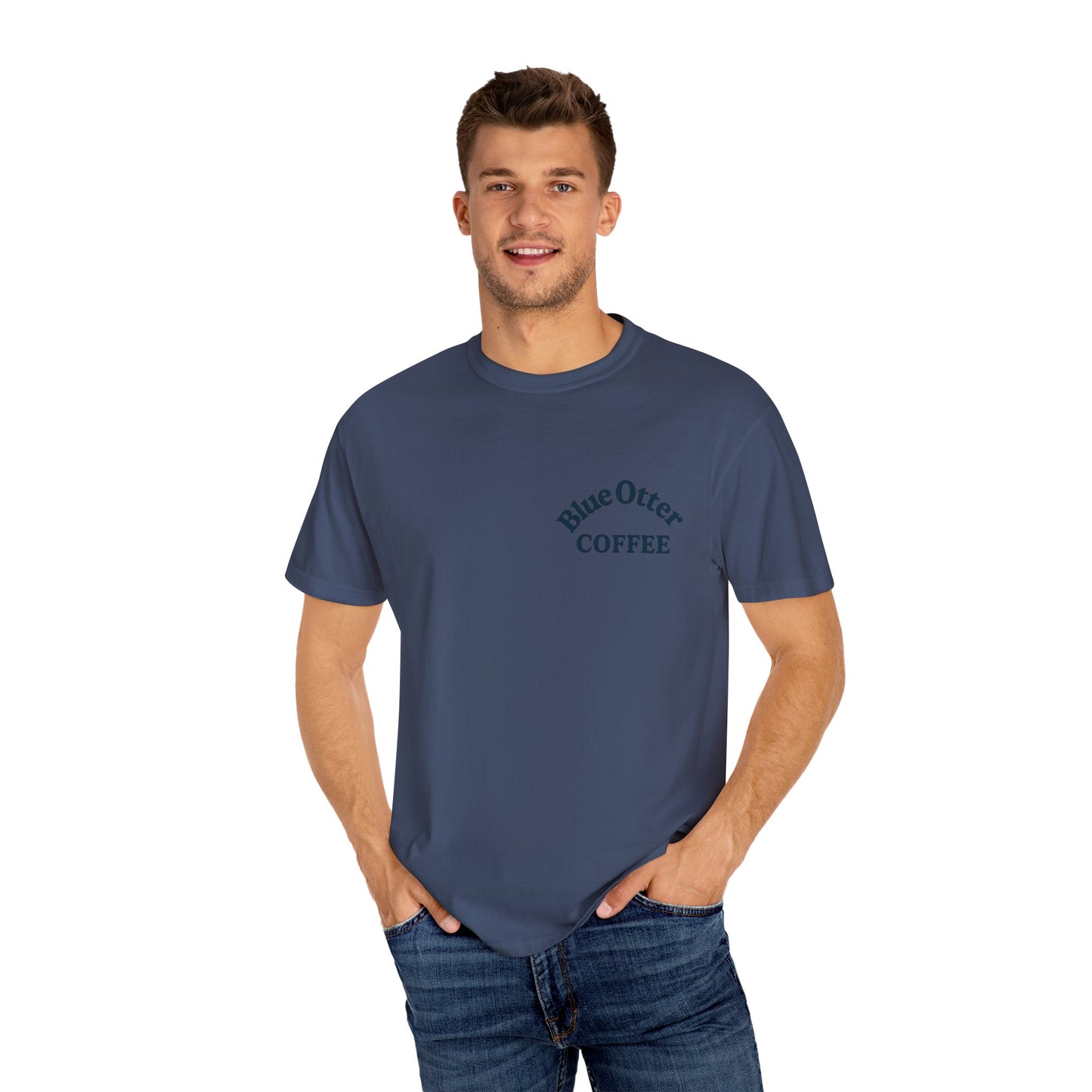 Blue Otter Coffee Frankenstein Tee, Halloween Apparel